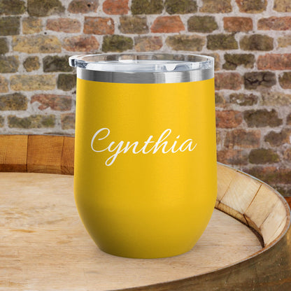 Drunk Wives Matter Personalized 12oz Wine Tumbler