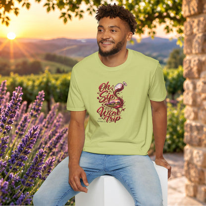 Oh Sip It's A Wine Trip Personalized Crewneck Tee