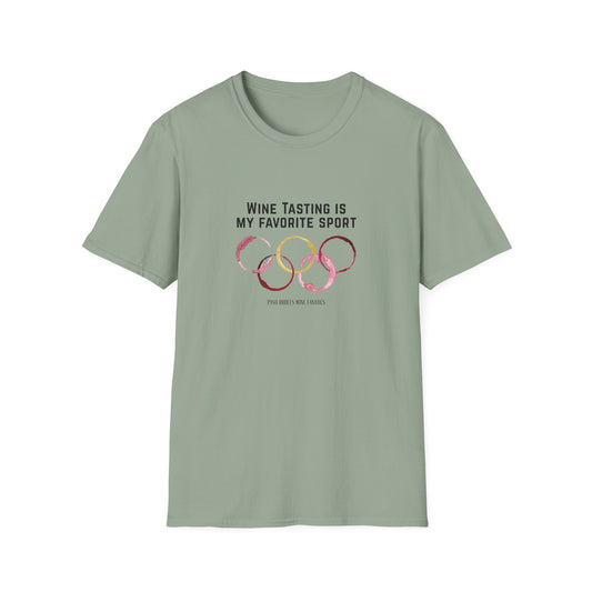 Wine Tasting Is My Favorite Sport Unisex Softstyle T-Shirt