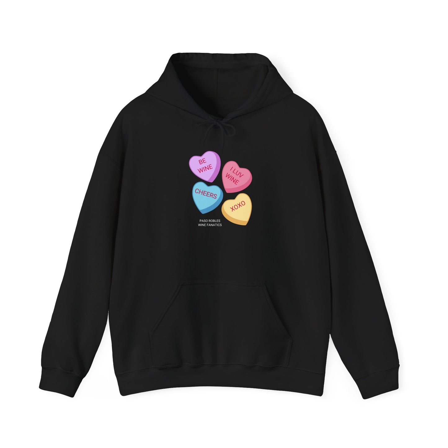 Wine Conversation Hearts Hoodie