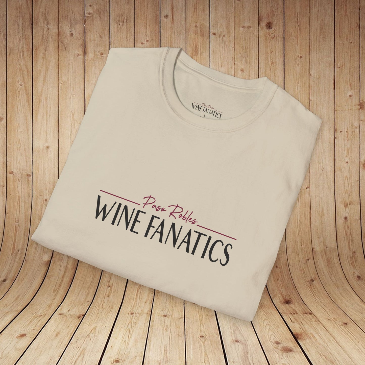 Paso Robles Wine Fanatics Logo Unisex Softstyle T-Shirt