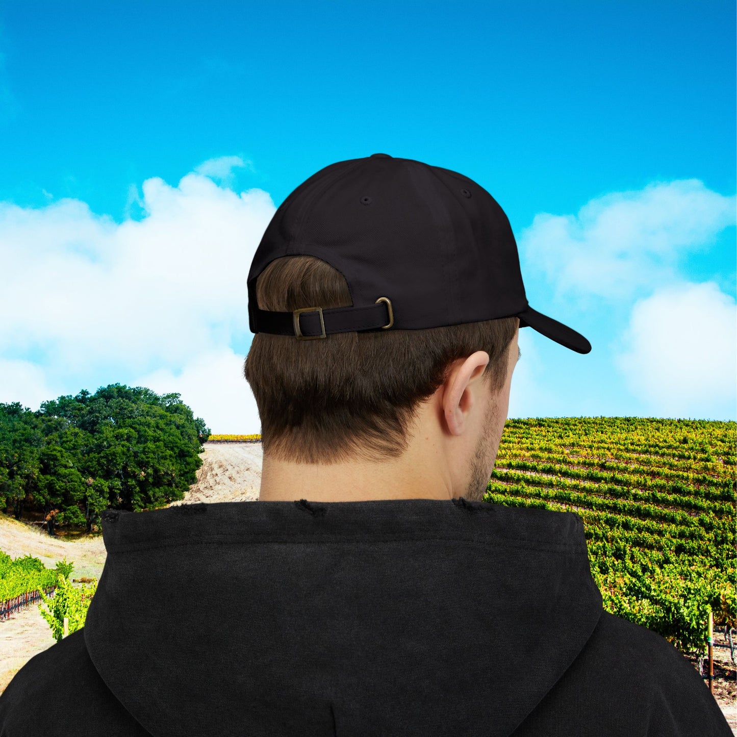 Paso Robles Wine Fanatics Toast Embroidered White Banner Cap