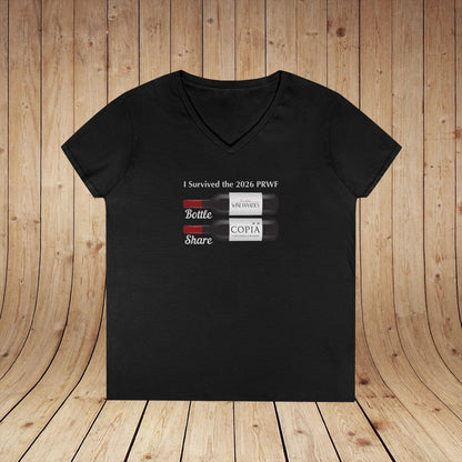 PRWF 2026 Bottle Share Ladies V-Neck Tee