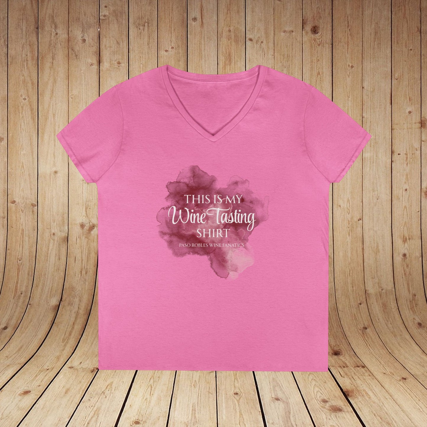 This Is My Wine Tasting Shirt Ladies V-Neck Tee