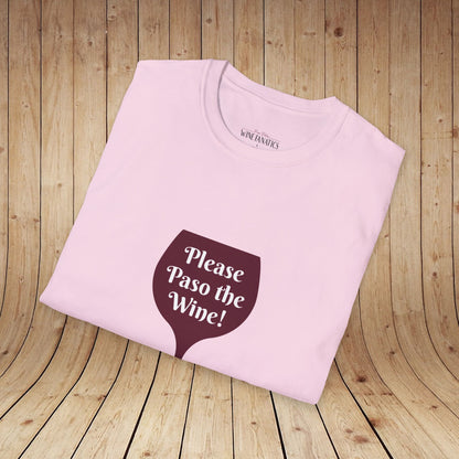 Please Paso The Wine Unisex Softstyle T-Shirt