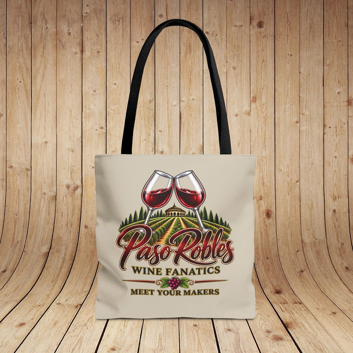 A Toast To Paso Robles Wine Fanatics Personalized Tote Bag