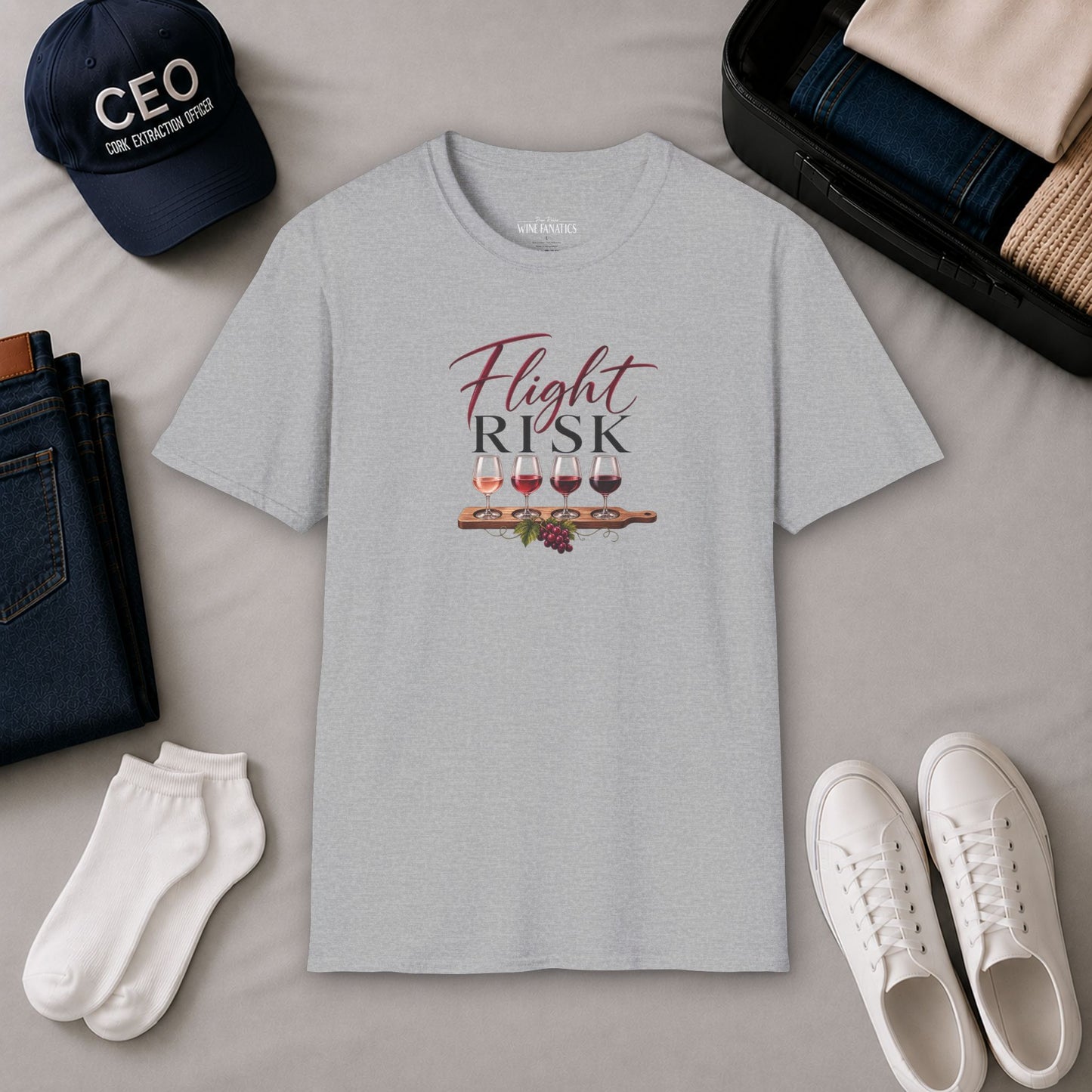 Flight Risk  Crewneck Tee