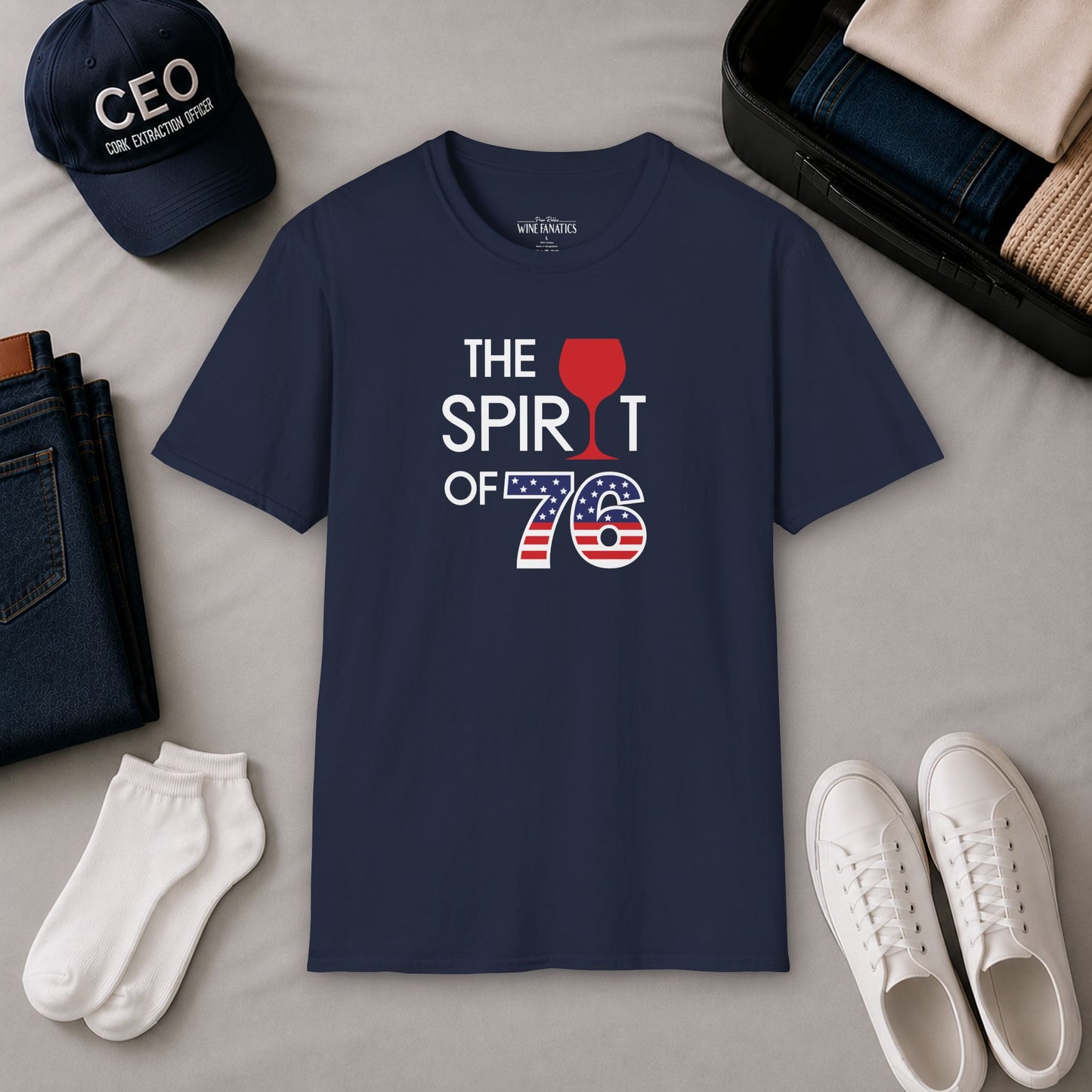 The Spirit of 76 Independence Day Unisex Softstyle T-Shirt