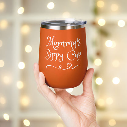 Mommy's Sippy Cup Personalized Wine Tumbler