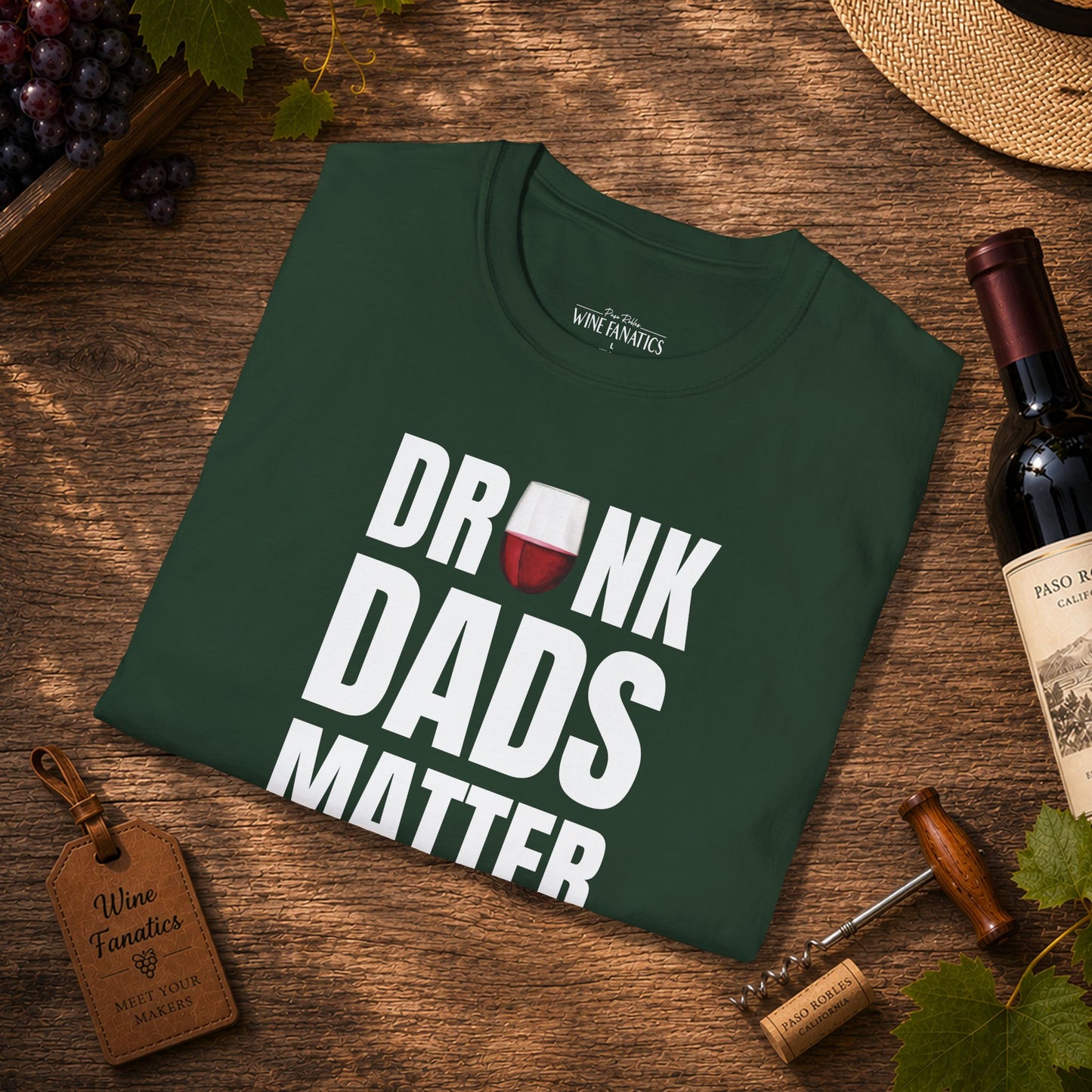 Drunk Dads Matter Crew Neck T-Shirt