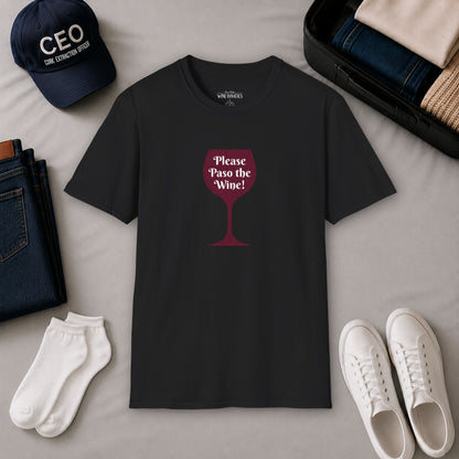 Please Paso The Wine Crewneck Tee