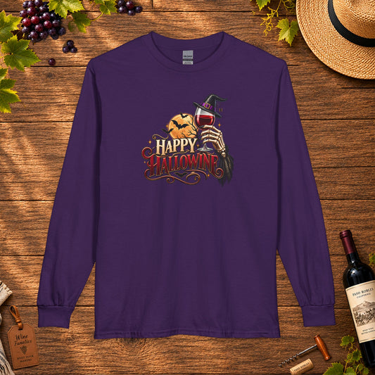 Happy Hallowine Long Sleeve T-Shirt