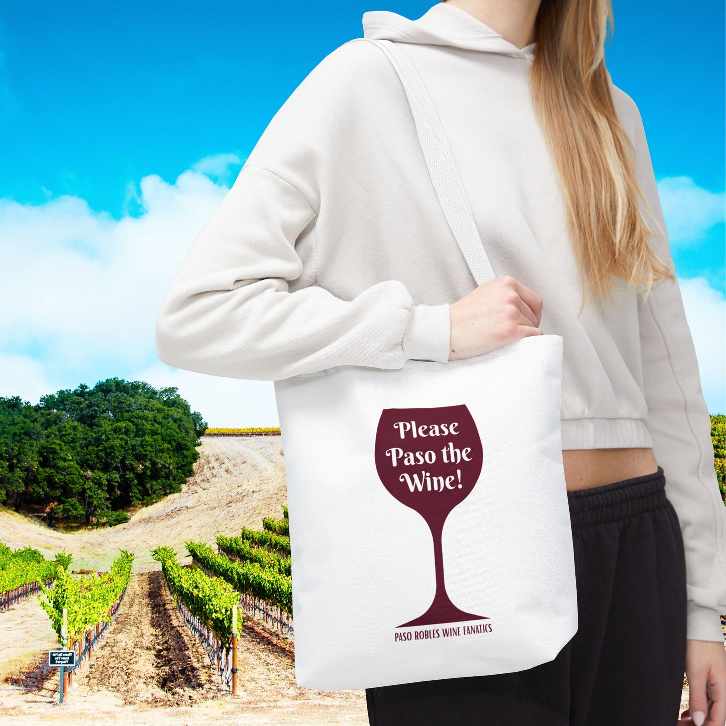 Please Paso The Wine Tote Bag