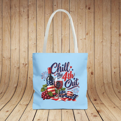Chill The 4th Out Personalized Tote Bag
