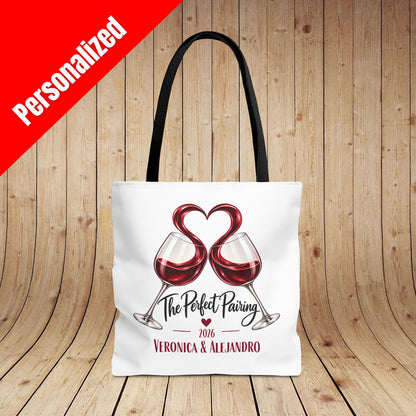 The Perfect Pairing Personalized Tote Bag