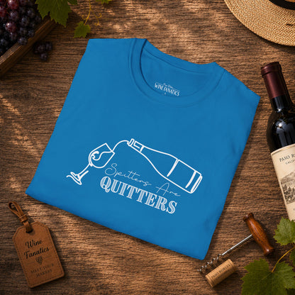 Spitters Are Quitters (wine) Crewneck Tee