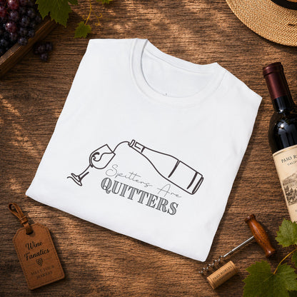 Spitters Are Quitters (wine) Crewneck Tee