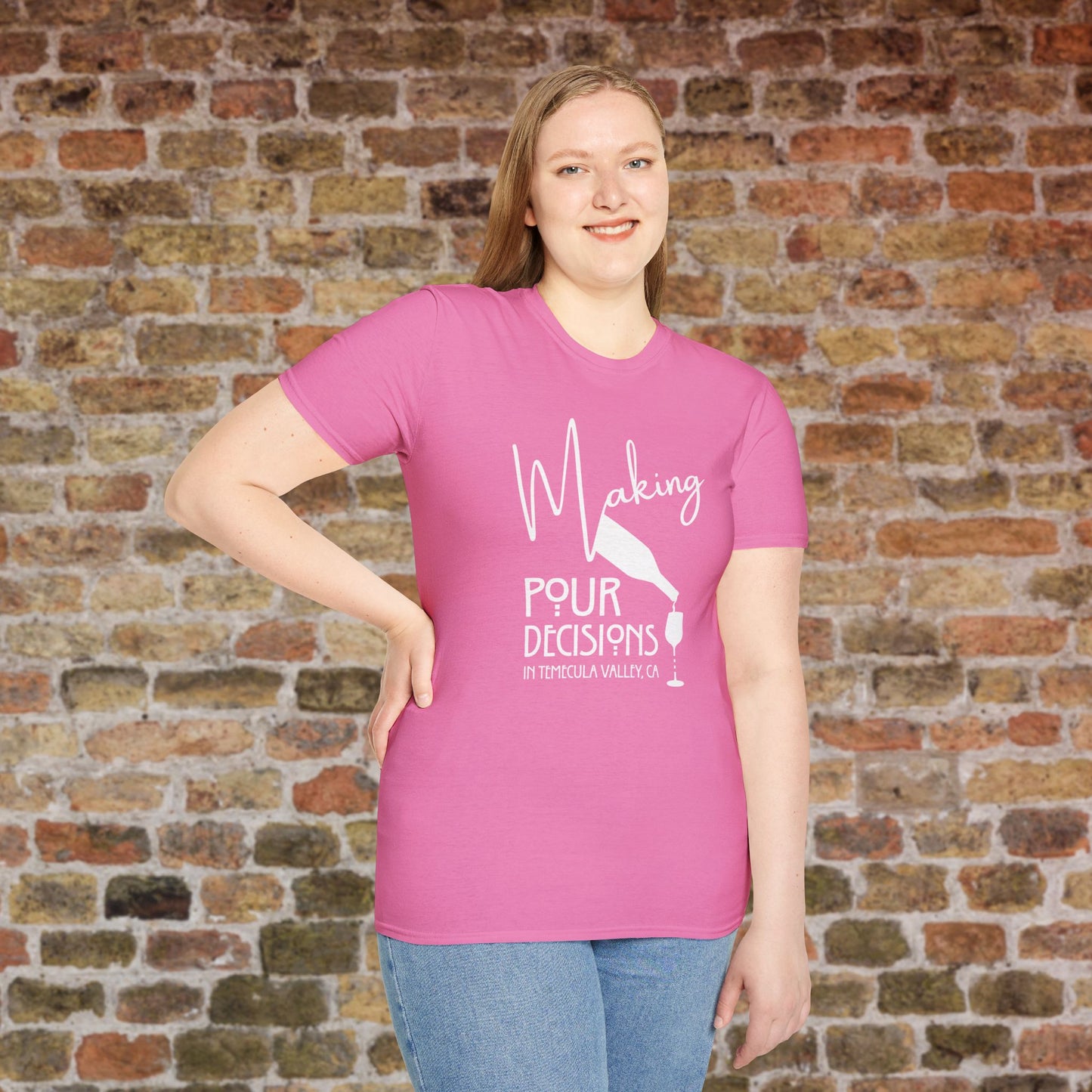 Temecula Valley - Making Pour Decisions Crew Neck Tee