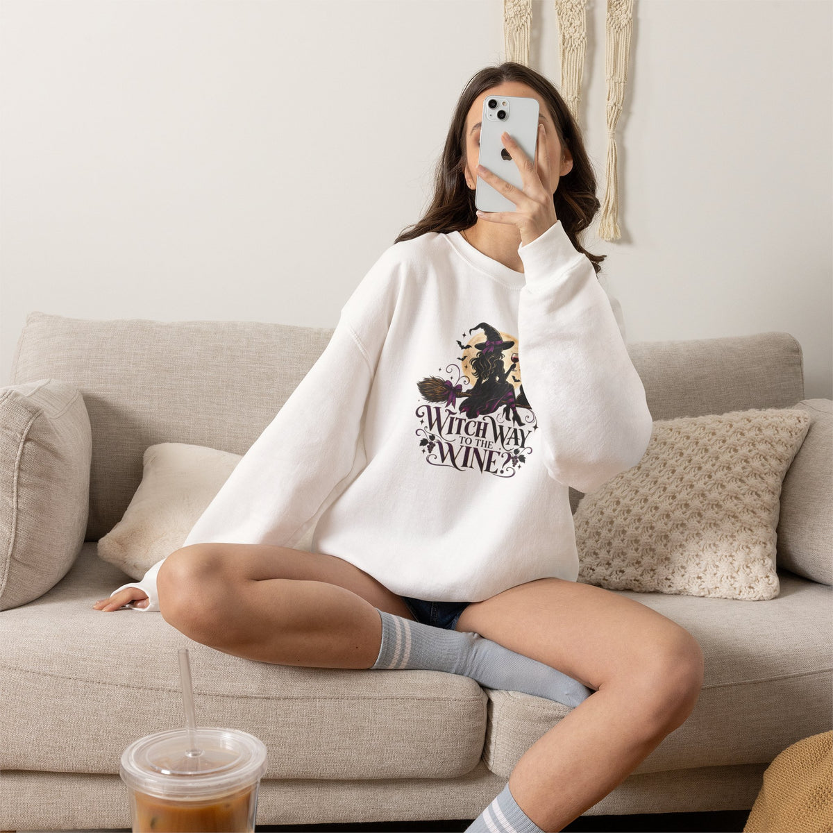 Witch Way To The Wine Sweatshirt