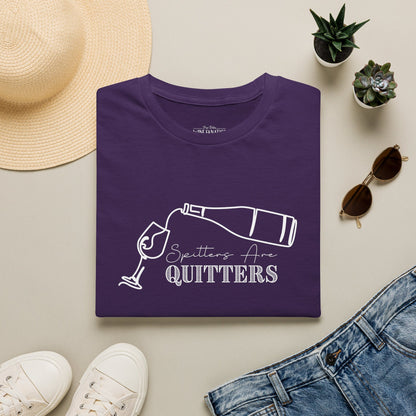 Spitters Are Quitters (wine) Crewneck Tee