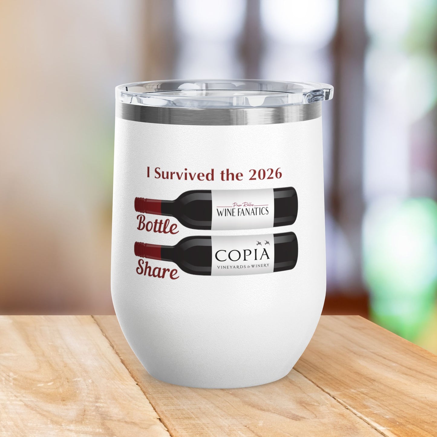 PRWF 2026 Bottle Share Event 12oz Wine Tumbler