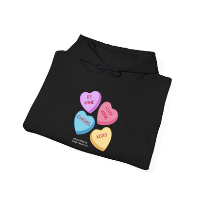 Wine Conversation Hearts Hoodie