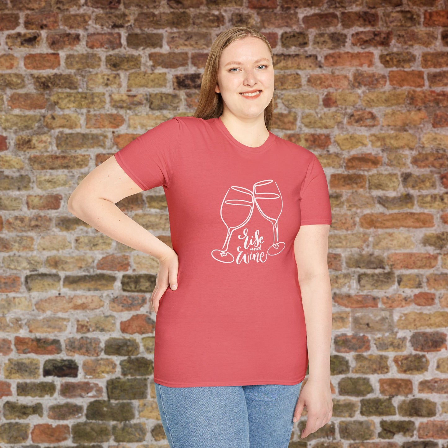 Rise & Wine Crewneck Tee