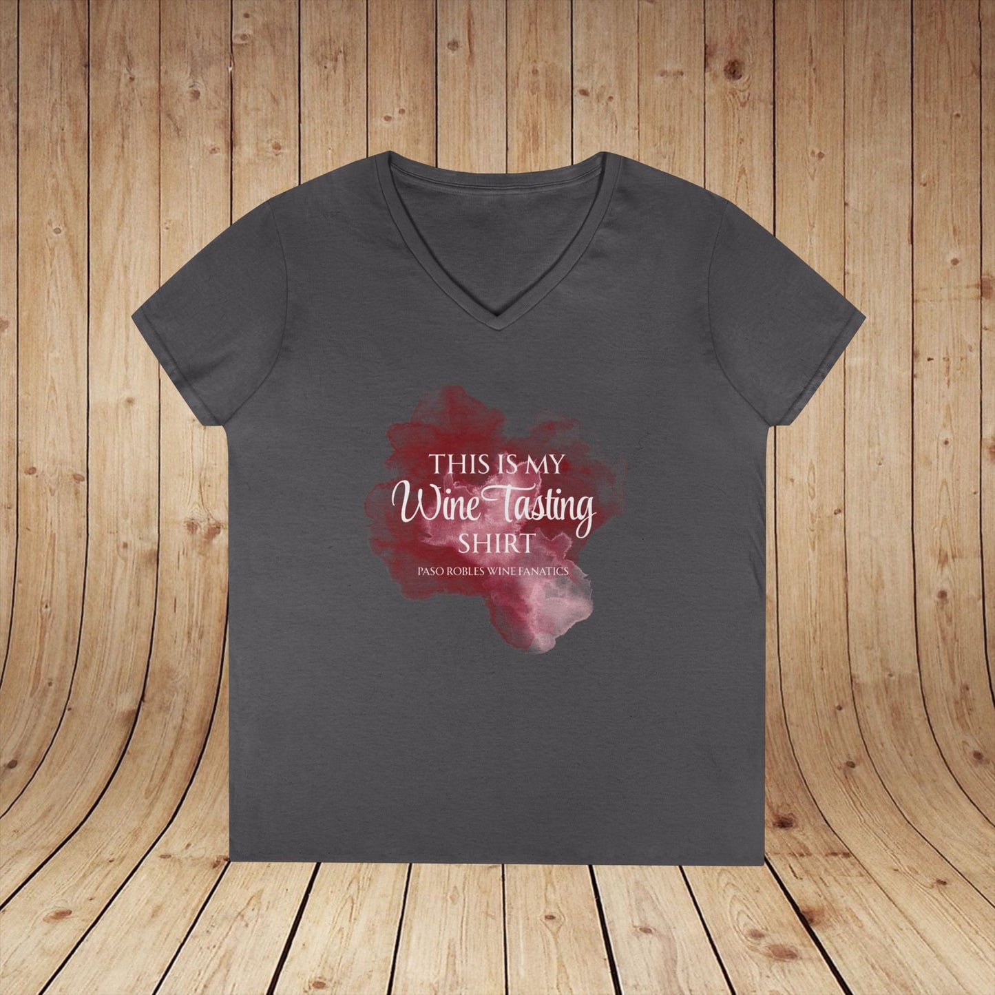 This Is My Wine Tasting Shirt Ladies V-Neck Tee