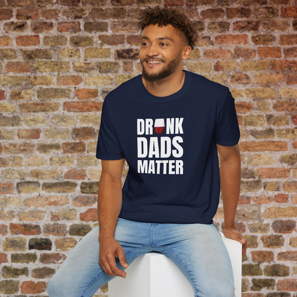 Drunk Dads Matter Crew Neck T-Shirt