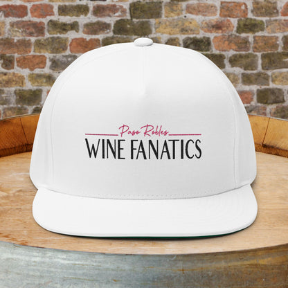 Paso Robles Wine Fanatics Embroidered Flat Bill Cap