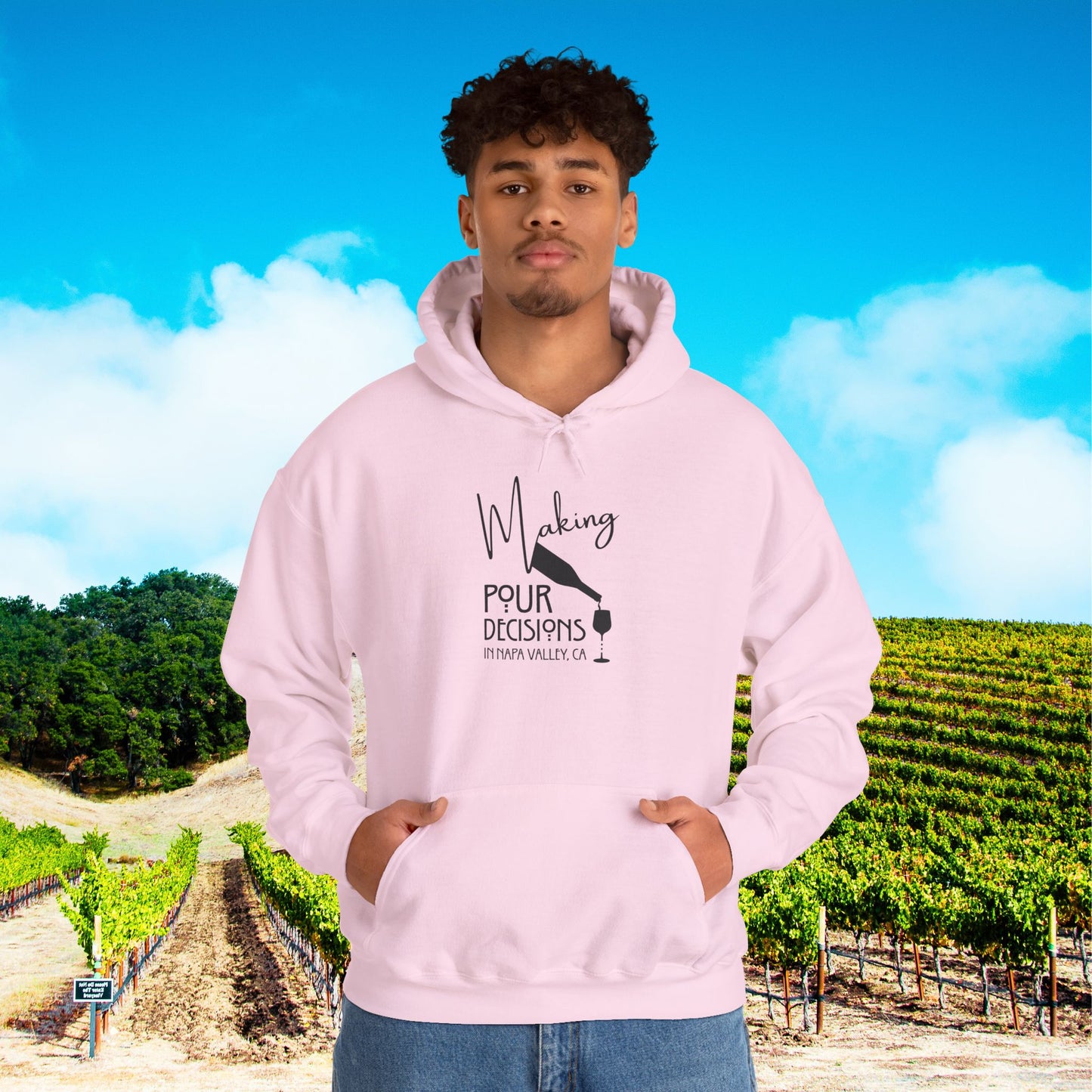 Making Pour Decisions in Napa Valley, CA Hoodie