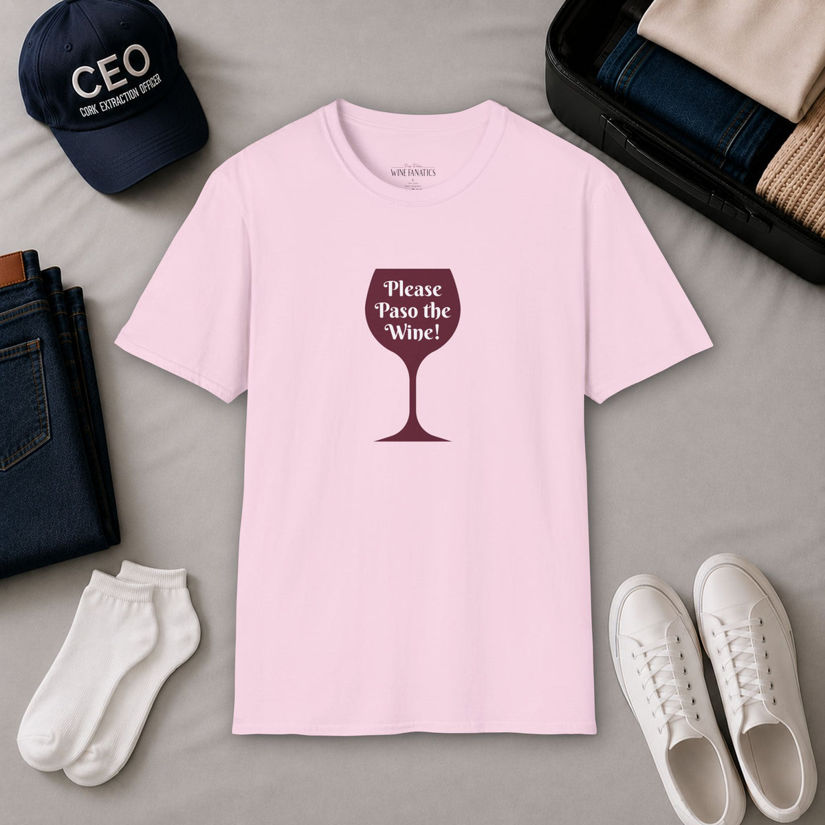 Please Paso The Wine Crewneck Tee