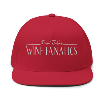 Paso Robles Wine Fanatics Embroidered Flat Bill Cap