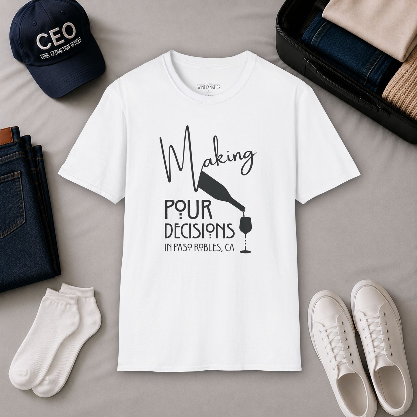 Paso Robles - Making Pour Decisions Crewneck Tee