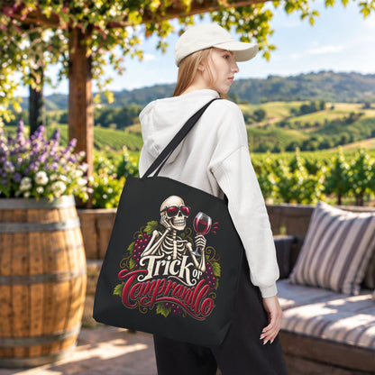 Trick Or Tempranillo Personalized Tote Bag