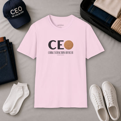 CEO Cork Extraction Officer Unisex Softstyle T-Shirt