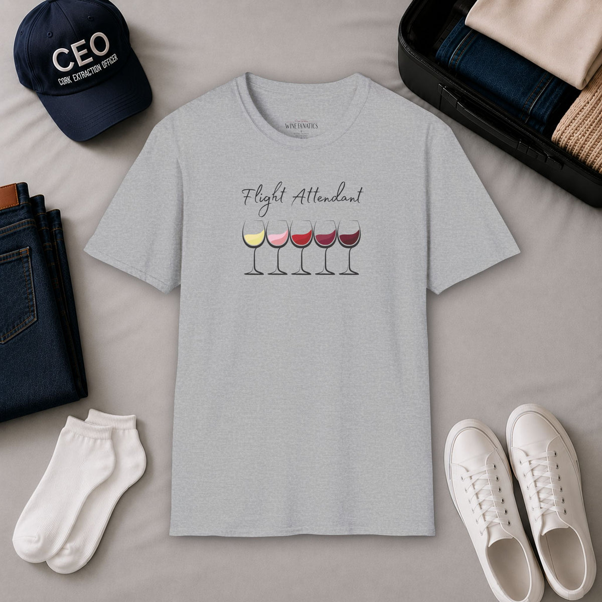 Flight Attendant Crewneck Tee