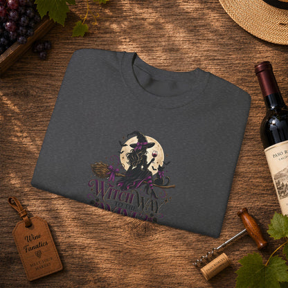 Witch Way To The Wine Sweatshirt