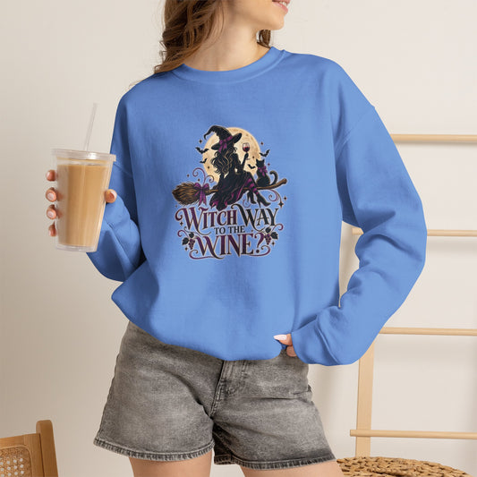Witch Way To The Wine Sweatshirt