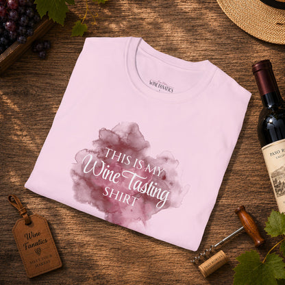 This Is My Wine Tasting Shirt (stain) Crewneck T-Shirt