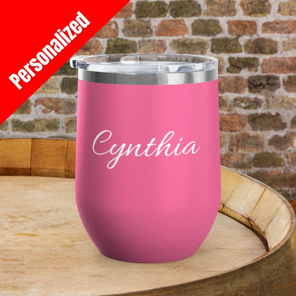 Drunk Wives Matter Personalized 12oz Wine Tumbler