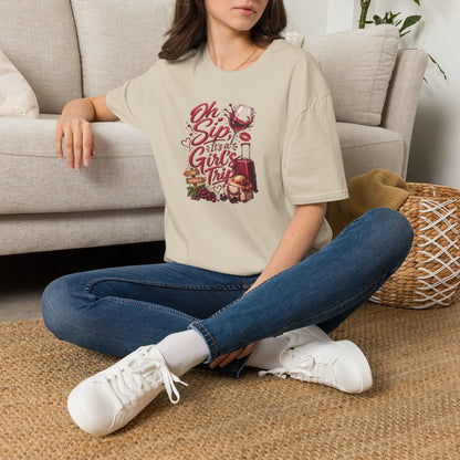 Oh Sip It's A Girl's Trip Personalized Crewneck Tee
