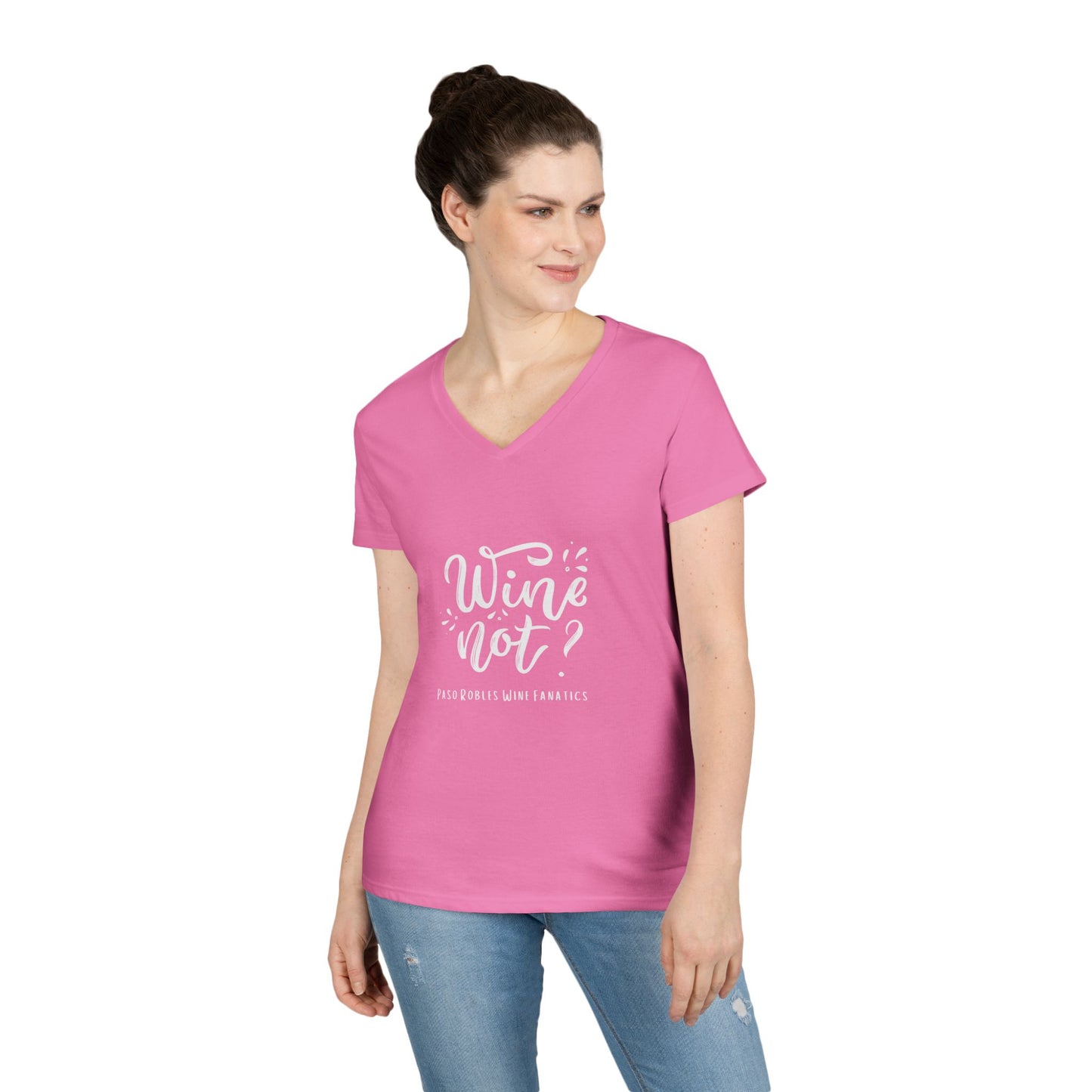 Wine Not? Ladies V-Neck Tee