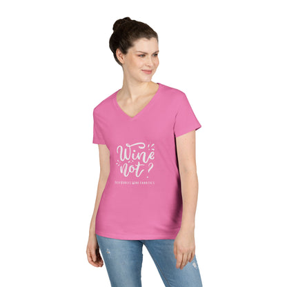Wine Not? Ladies V-Neck Tee