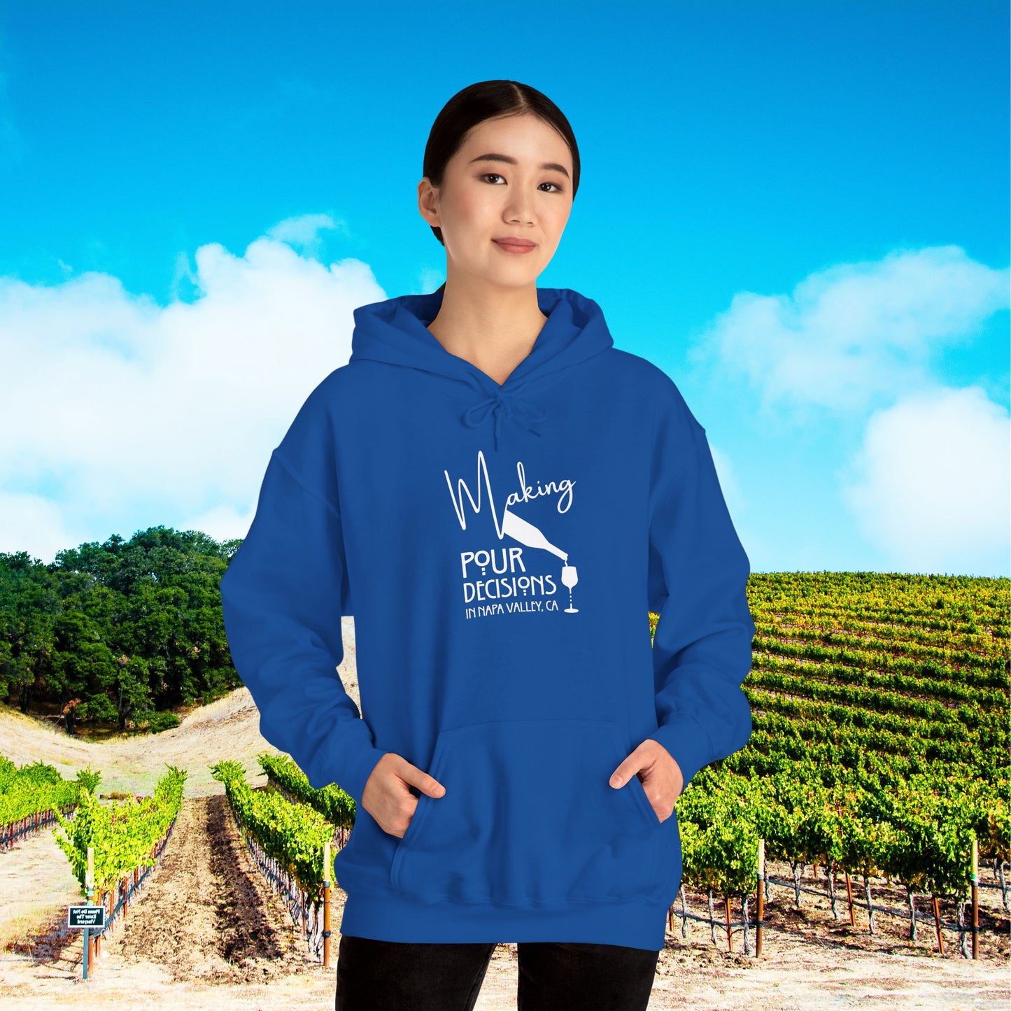 Making Pour Decisions in Napa Valley, CA Hoodie
