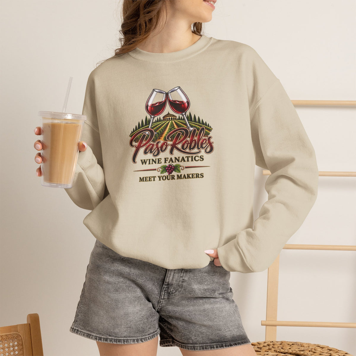 A Toast To Paso Robles Wine Fanatics Sweatshirt