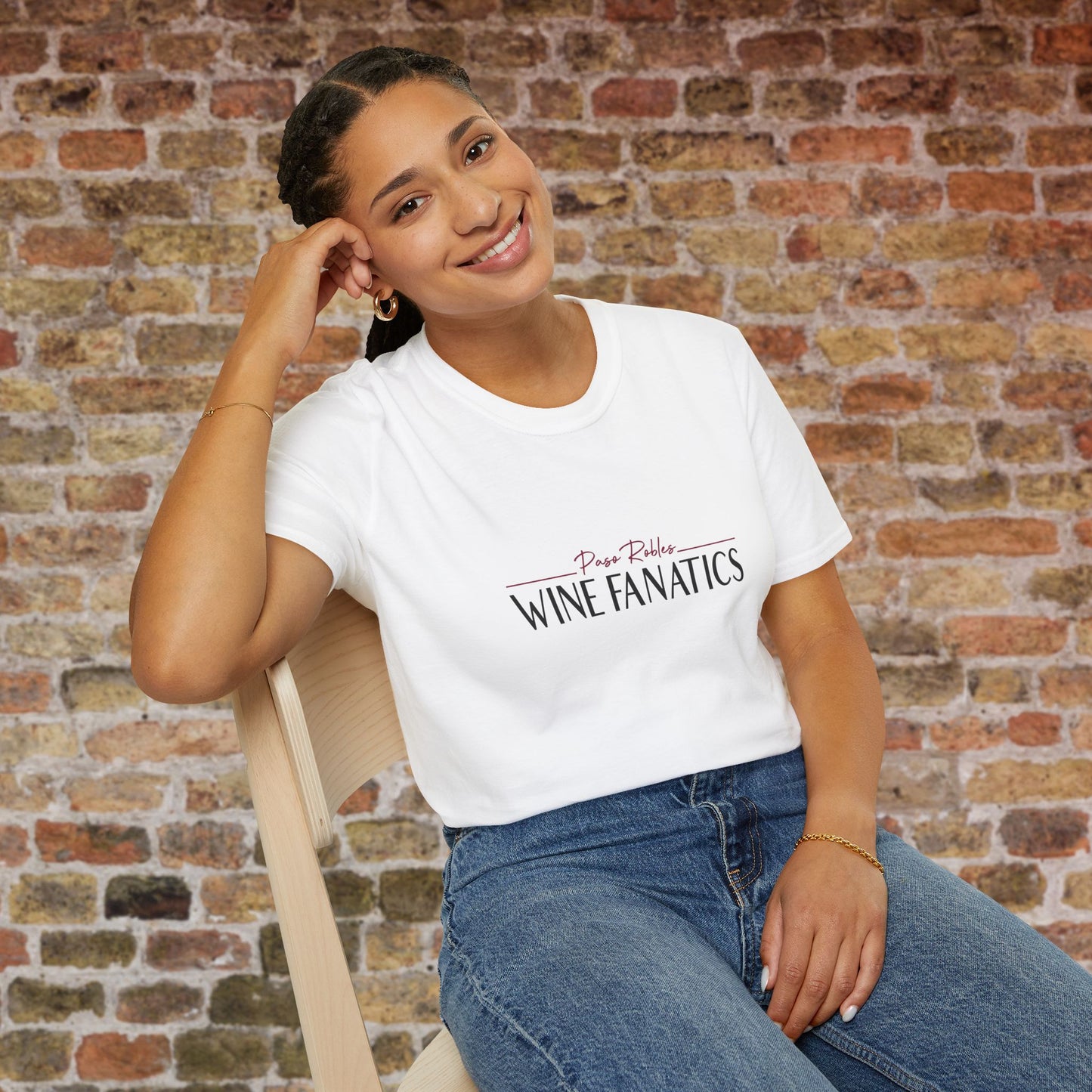 Paso Robles Wine Fanatics Logo Crewneck T-Shirt