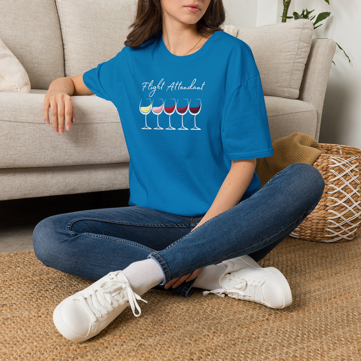 Flight Attendant Crewneck Tee