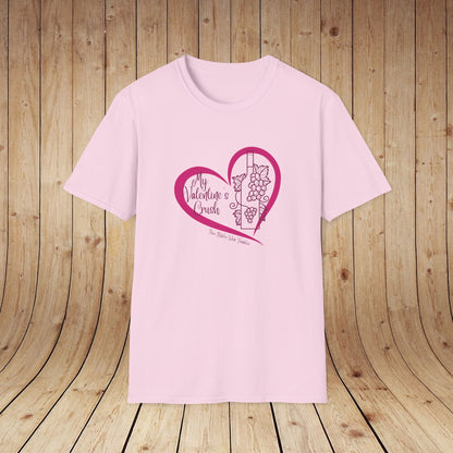 My Valentine's Crush (wine) Unisex Softstyle T-Shirt