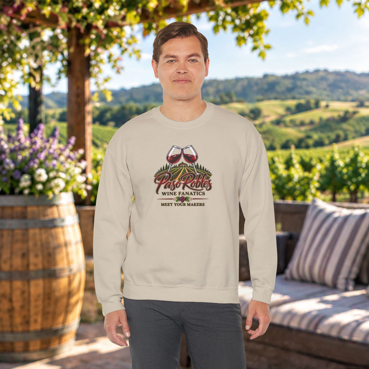 A Toast To Paso Robles Wine Fanatics Sweatshirt